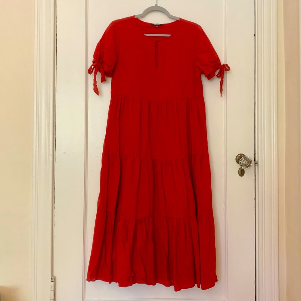 Madewell | Red midi dress